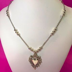 NWT Sacred Saint Heart Necklace Silver necklace handmade
